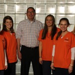 EAMC President and CEO Terry Andrus with Auburn Nursing students.